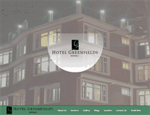 Tablet Screenshot of hotelgreenfields.com